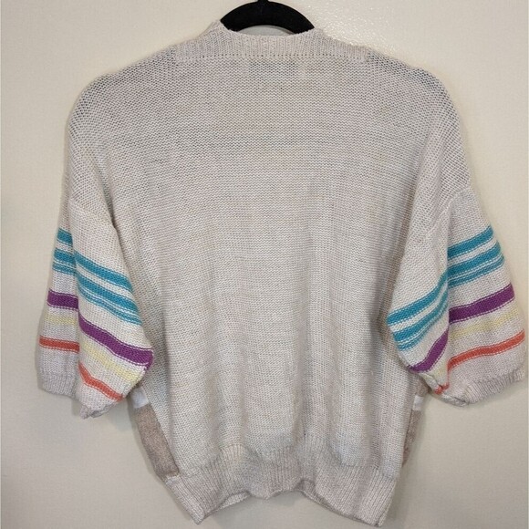 Vintage Tony Lambert Collections Sweater Oversized Knit Preppy Pullover Small - Picture 4 of 13
